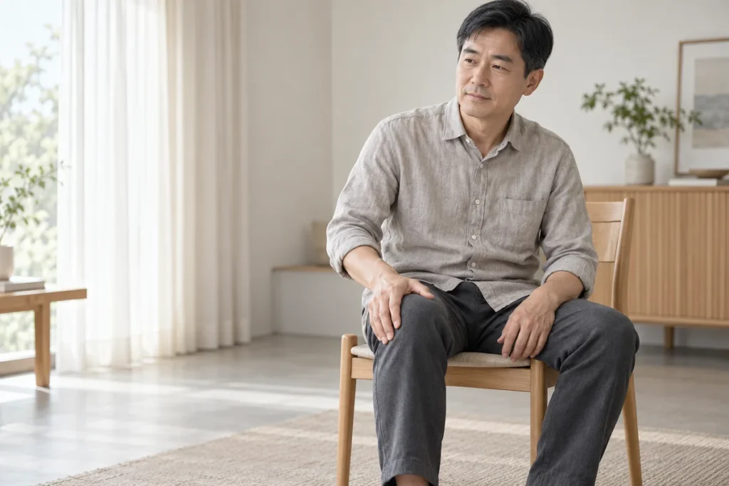 膝蓋痛就是退化嗎？常見不適、活動限制與就醫評估：AI生成情境示意